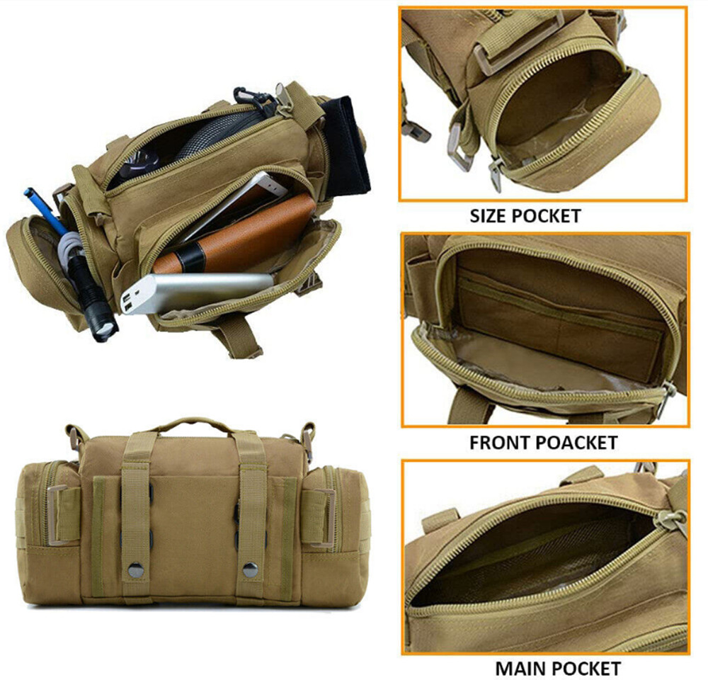 Tactical Waist Pack Molle Pouch Deployment Bag Utility Outdoor Camping Hiking