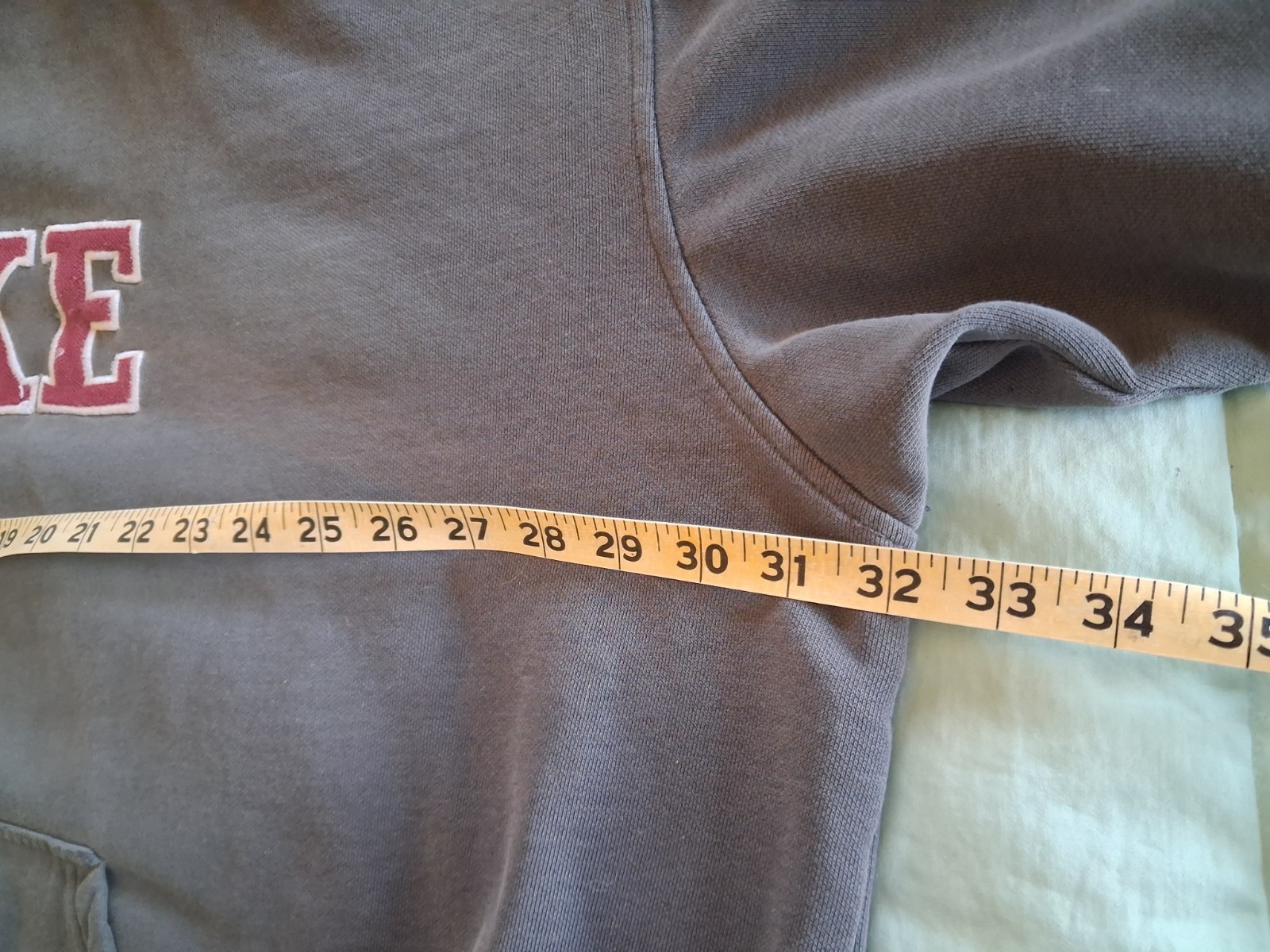 VTG Thrashed Nike Mens XXL Center Swoosh Gray Hoodie 90s Y2K Silver Tag Logo 2XL