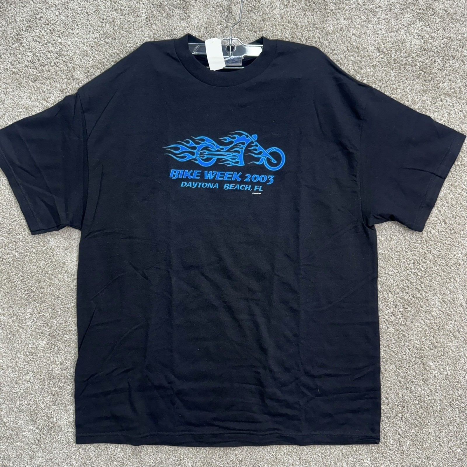 Delta Bike Week 2003 T-Shirt Men XL Black Daytona Beach Eagle Graphic USA Fabric