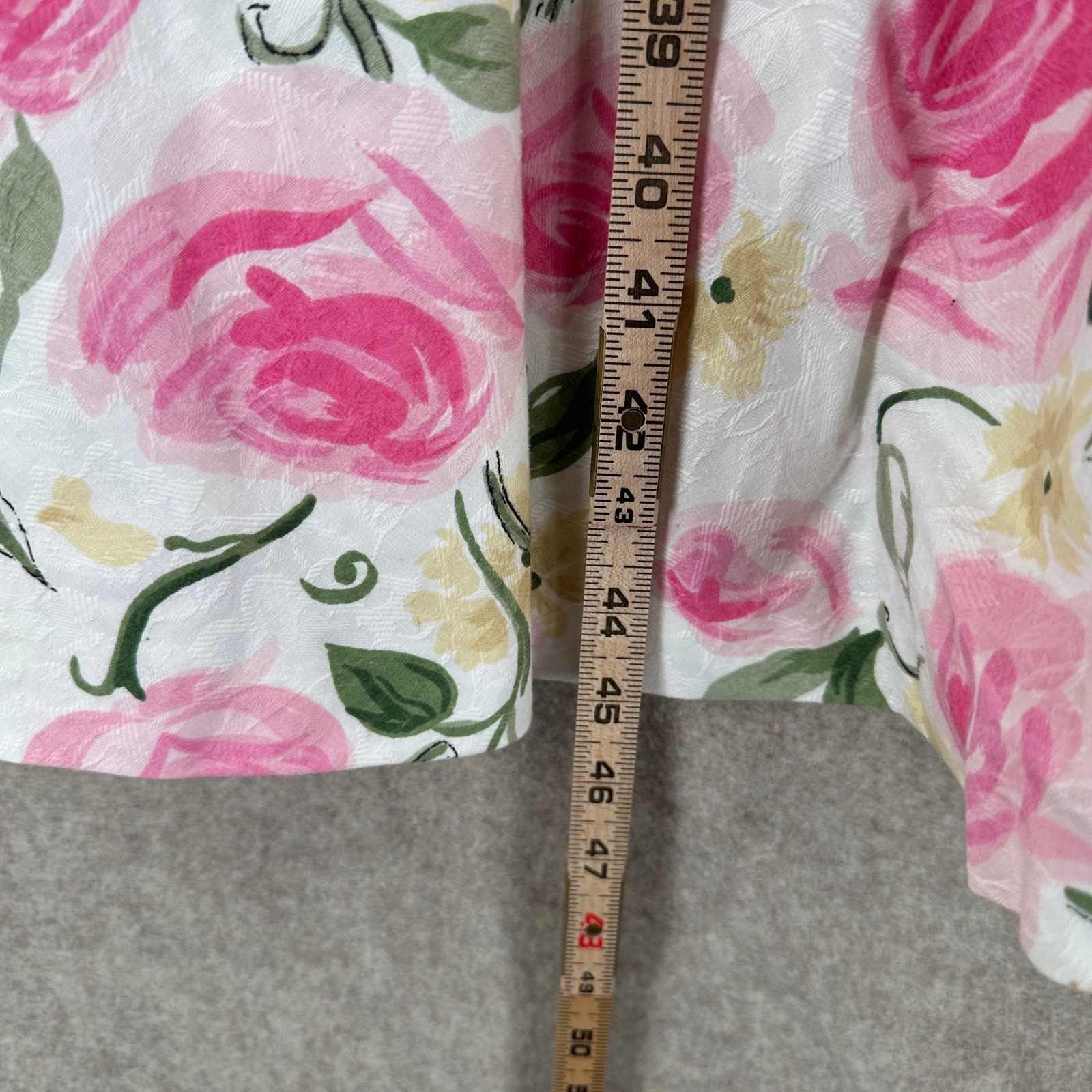 Vintage Melissa Midi Dress Size 18 Made in USA Bib Collar Cottagecore Modest