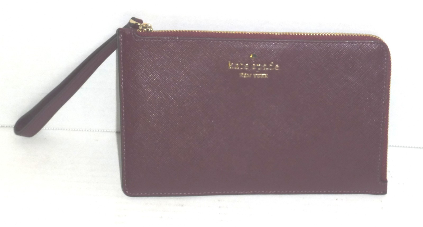 Kate Spade Staci Medium L-Zip Leather Wristlet 7.75″x4.75″ HAS STAINS READ