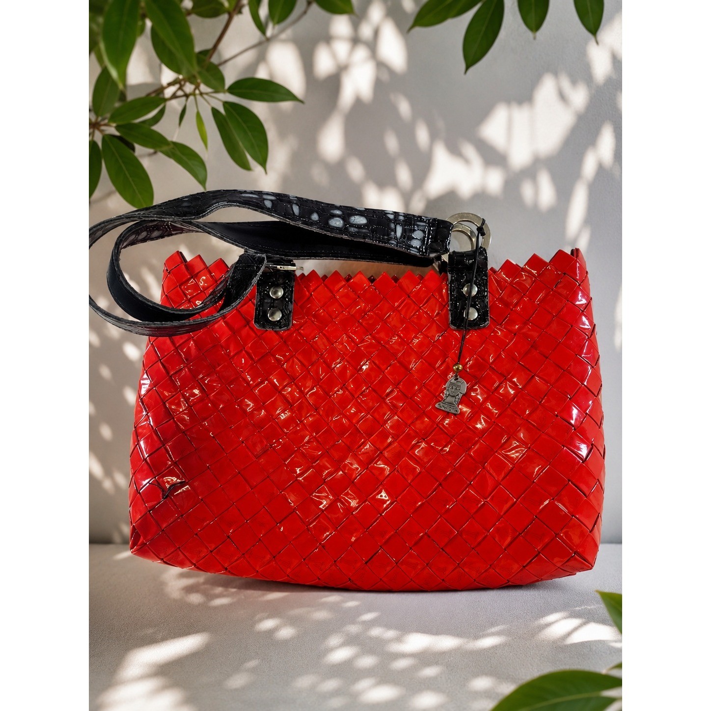 Nahui Ollin Recycled Candy Wrapper Tote Bag