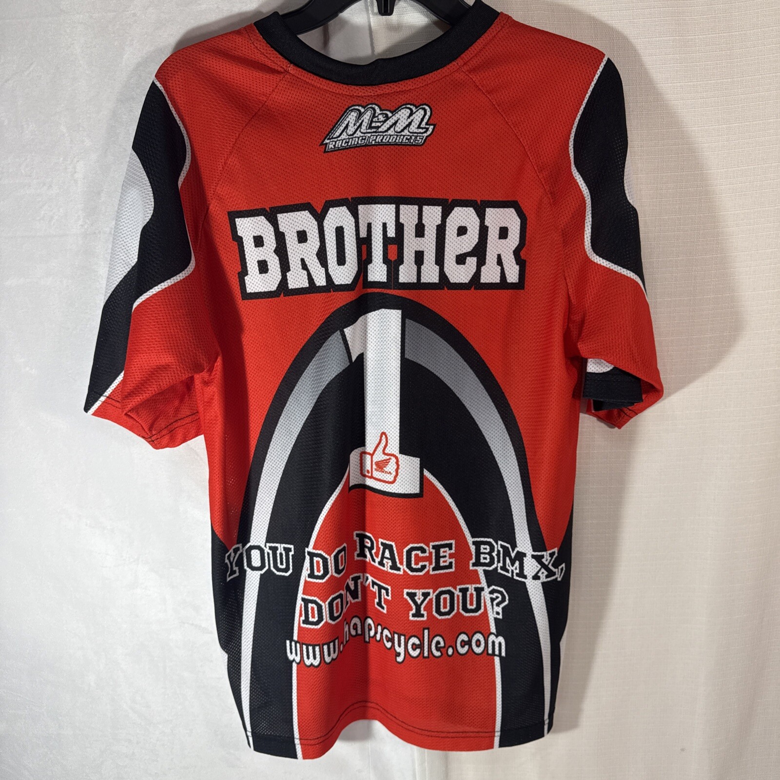 BMX Racing Shirt Sleeve Shirt Hap’s BMX Team Motocross Shirt Medium