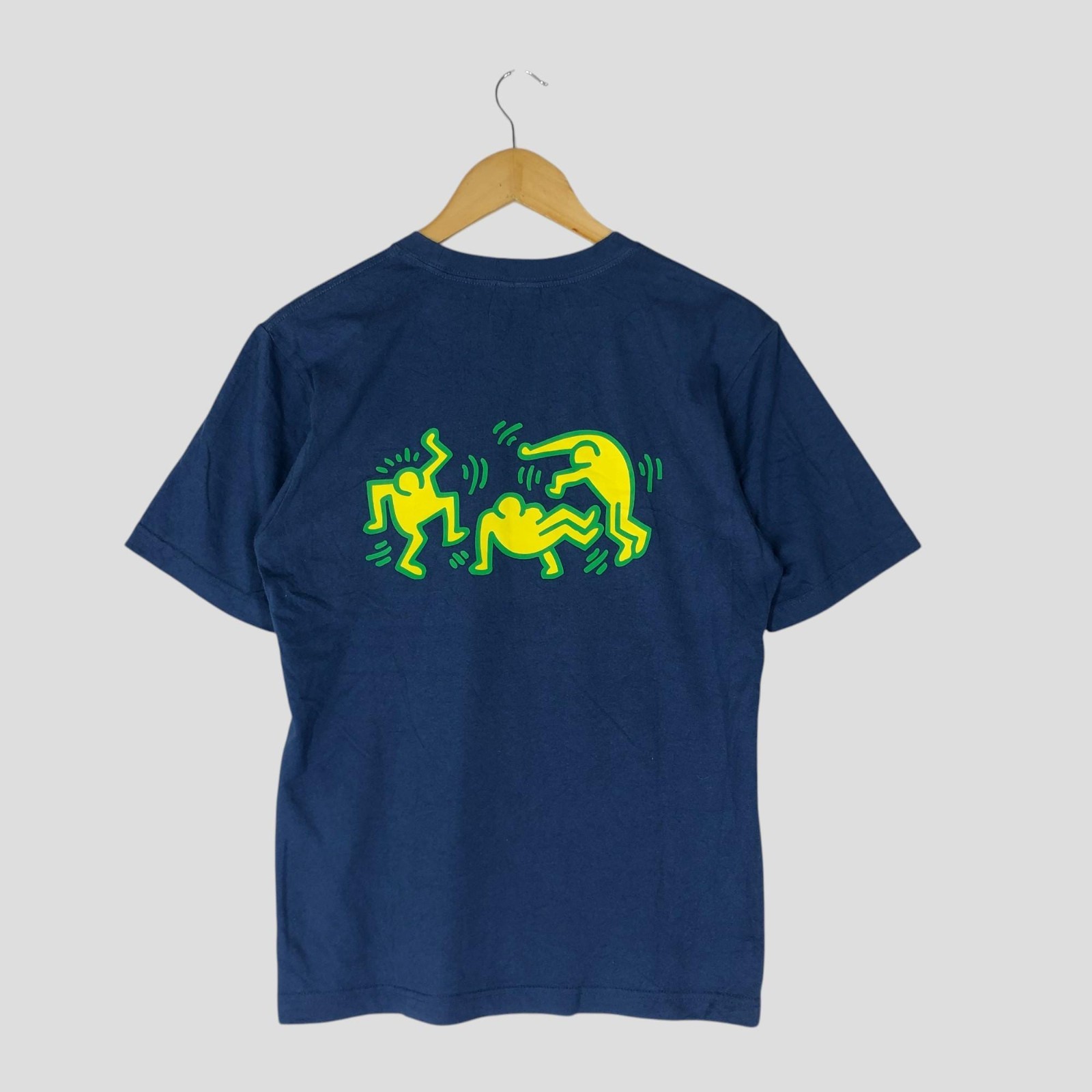 Vintage 90’s Keith Haring Dancing Pop Art Design Big Image T shirt Size S