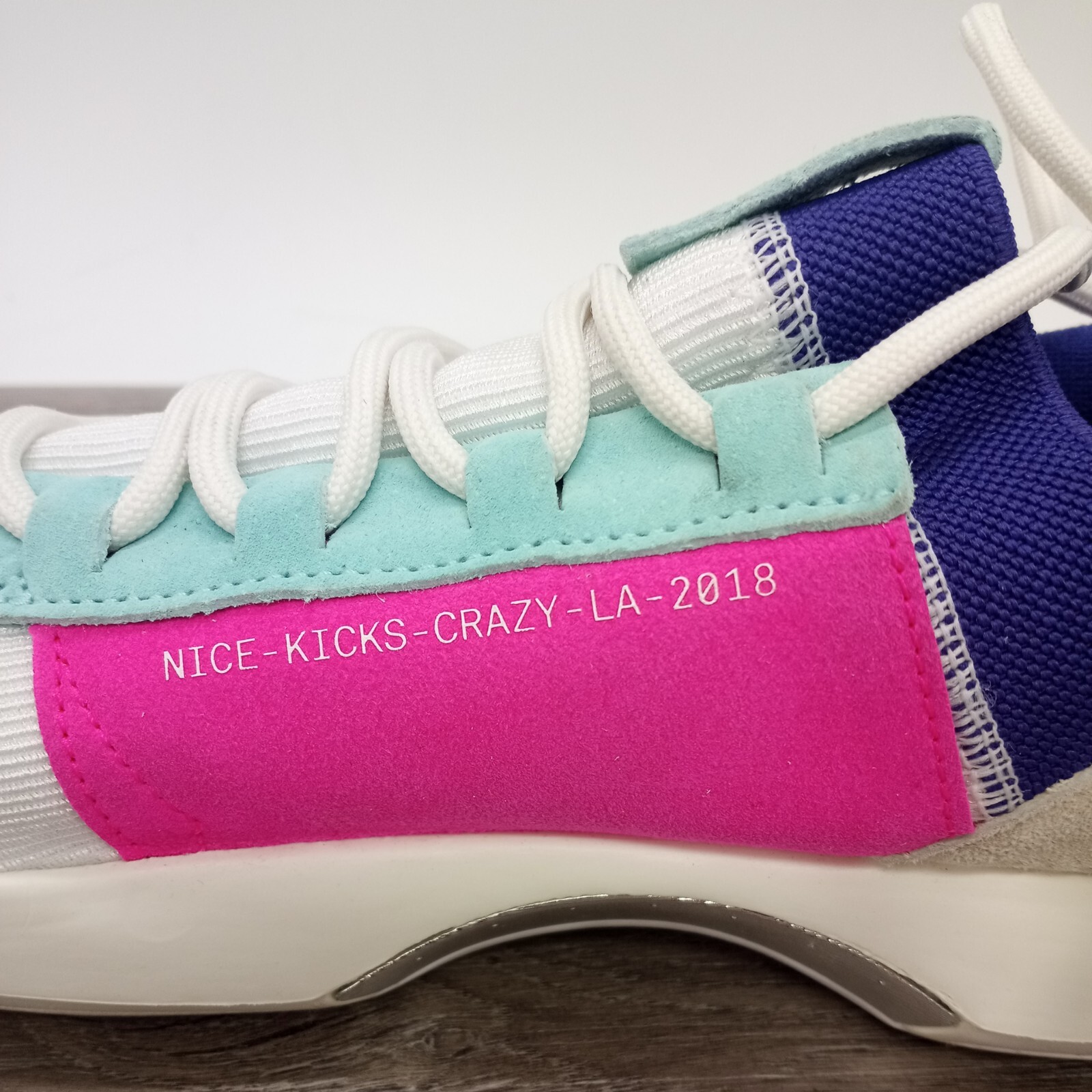 Adidas Crazy 1 ADV x Nice Kicks White Teal Purple 2017 Size 9 mens.
