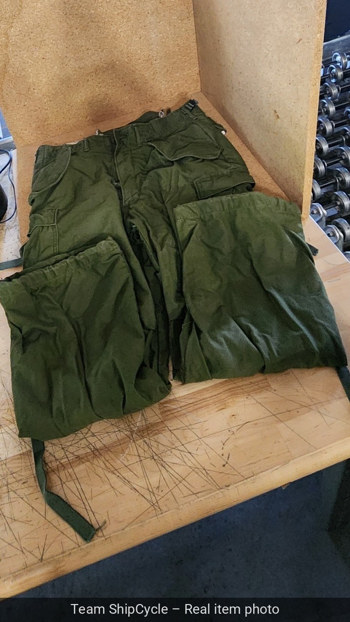 Vintage Winfield M65 Field Cargo Trousers Olive Green Army Shade 107 vie G2U