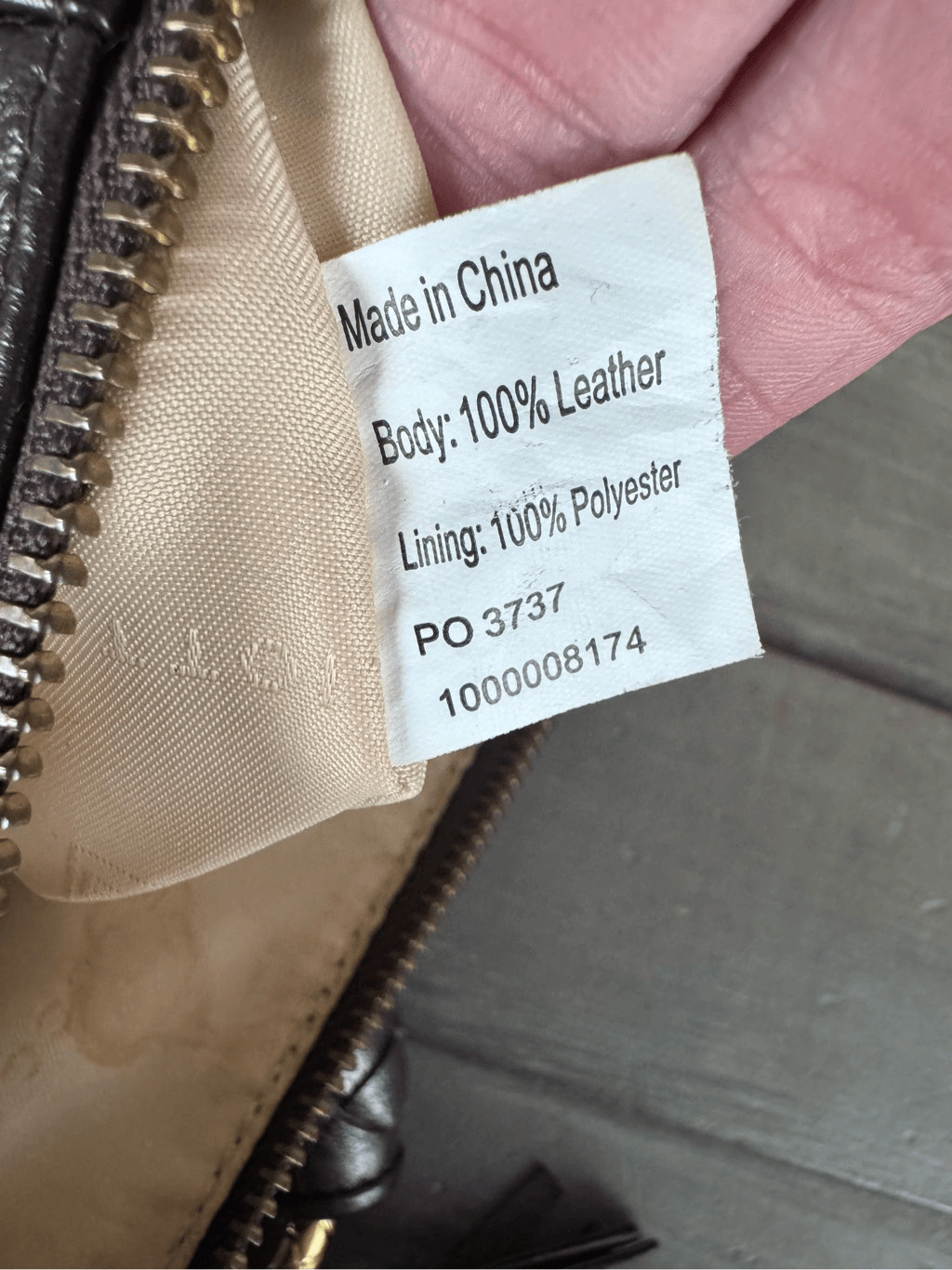 Elliott Lucca Brown Sheen 100% Leather Tote Shoulder Bag