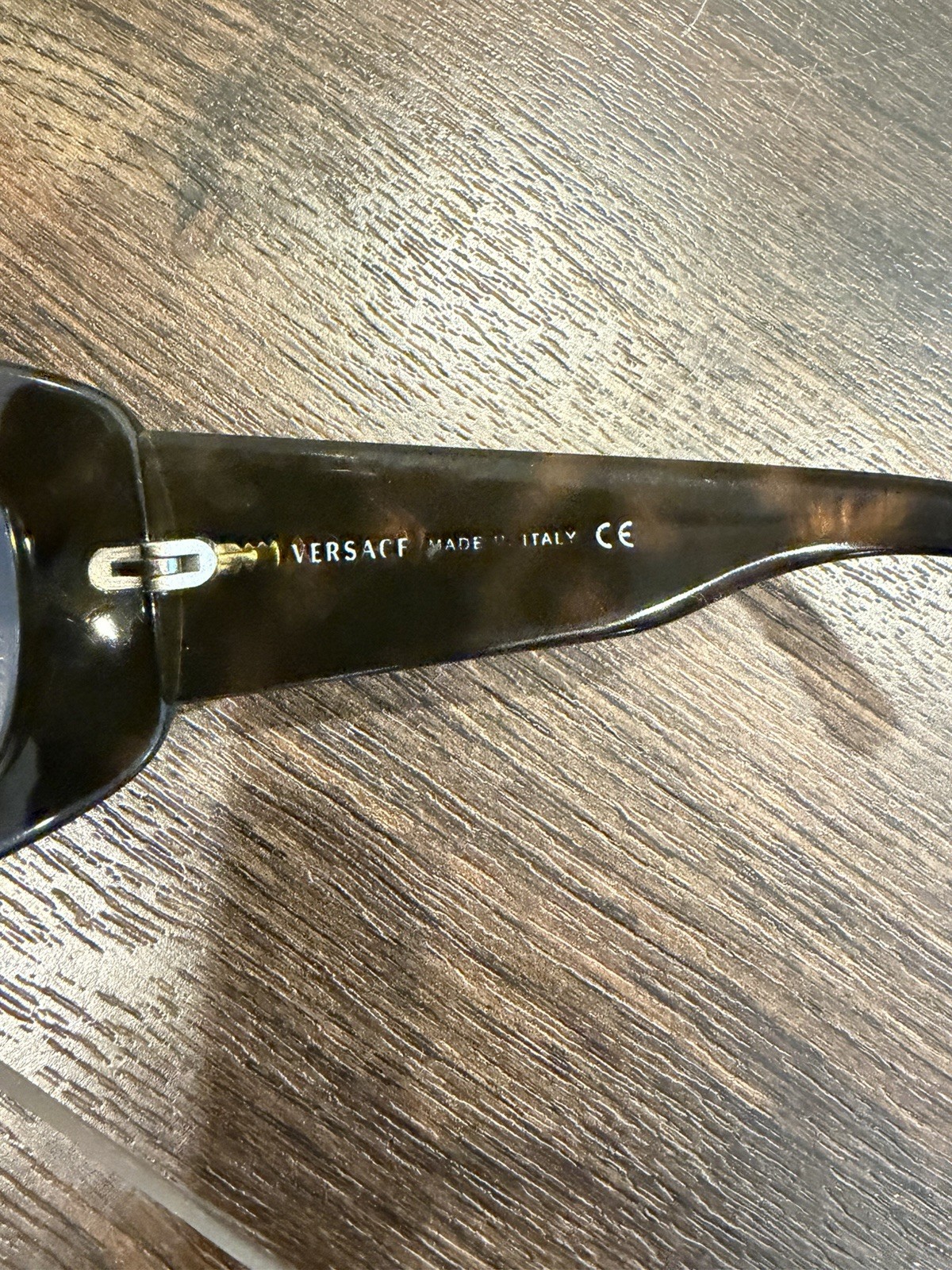 Versace MOD 4098 Shield Sunglasses Tortoise Shell Brown Gradient Lens Women
