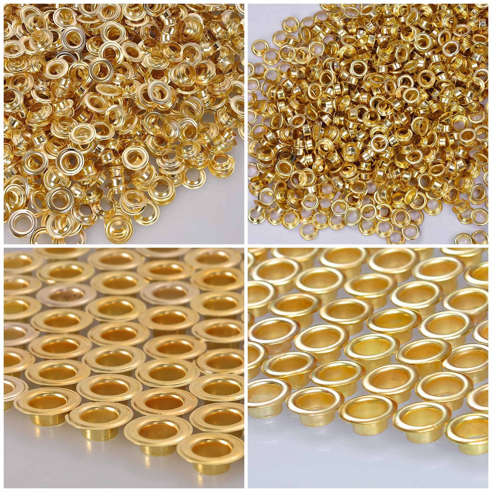 Yescom 4000pcs 1/4″ 3/8″ 1/2″ Grommet & Washers Kit Leather Bags Signs Poster