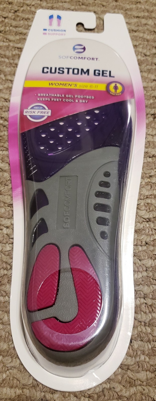 SofComfort Women’s Size 6-11 Custom Gel Insoles