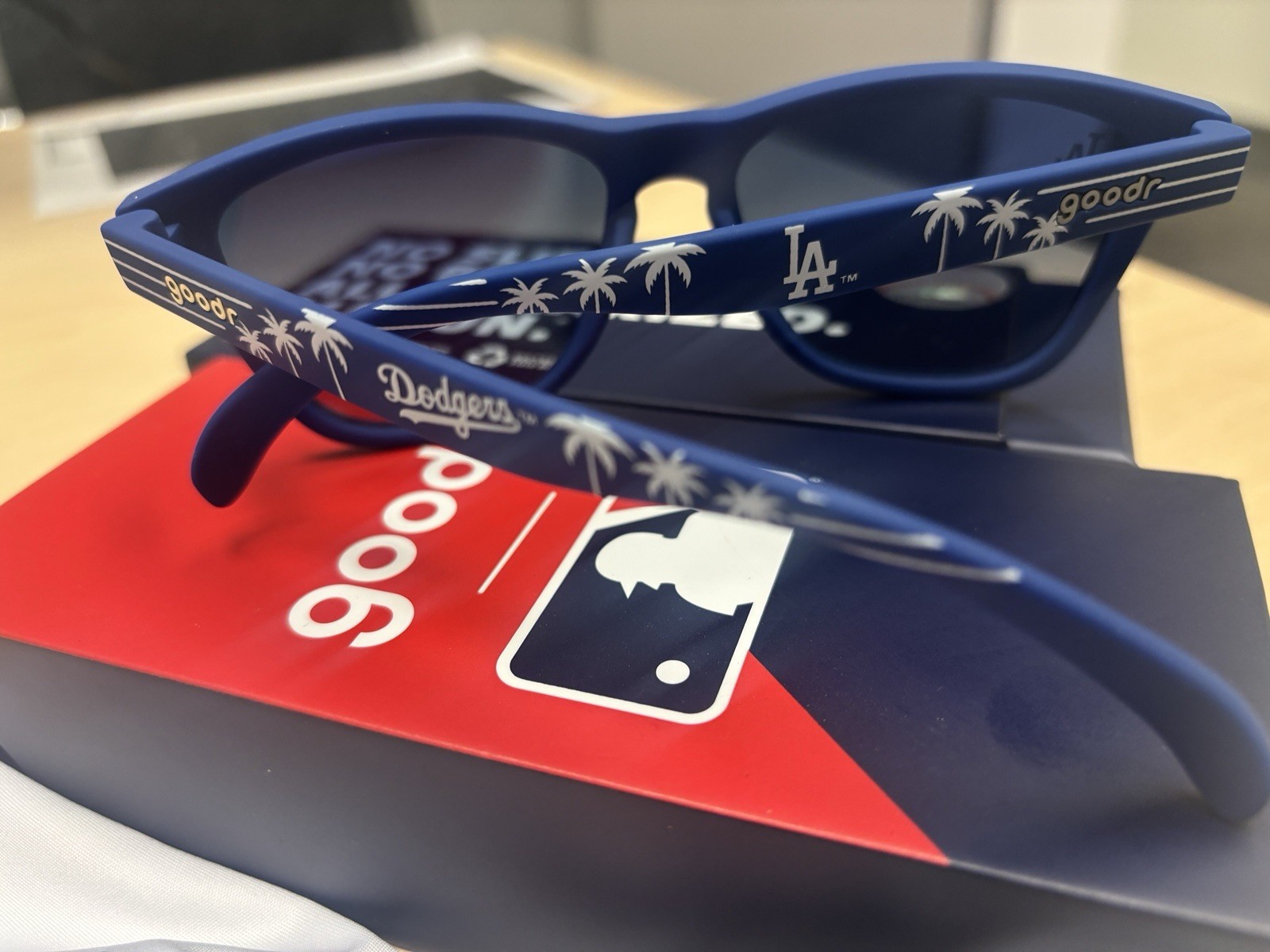 Goodr Los Angeles Dodgers Polarized Sunglasses Blue Frame (New in Box)