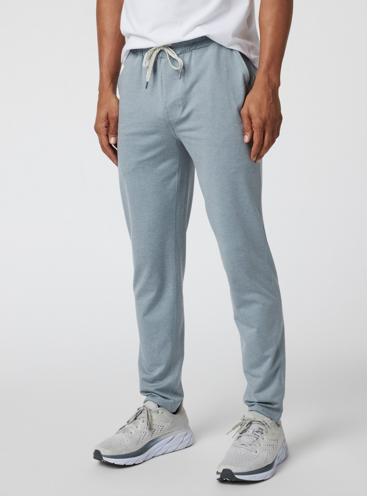 Vuori Ponto Performance Pant 32″, Steel Heather Size Small – Blue Pull On Jogger