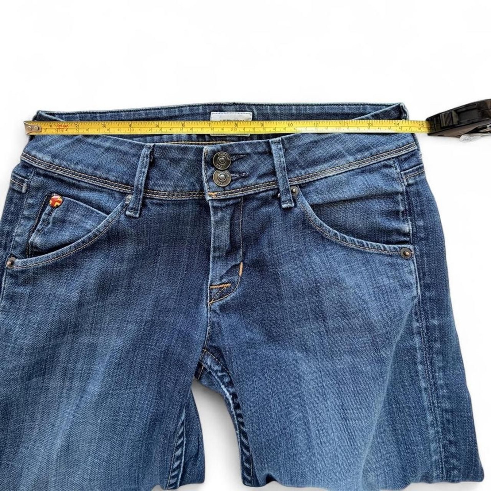 Hudson Women’s Distressed Low-Rise Slim Skinny Jeans Y2K VIBES Size 26