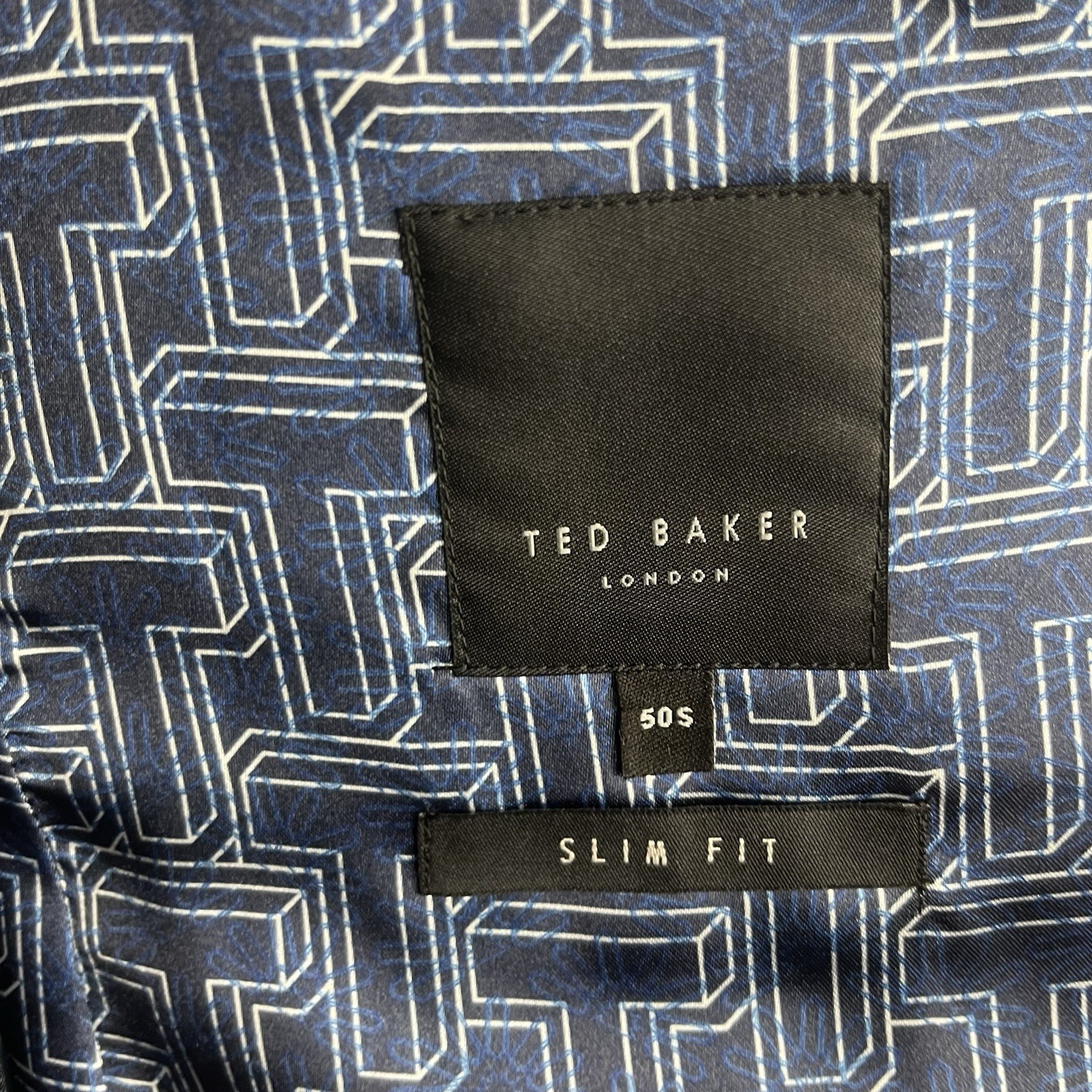 Ted Baker 3 Piece Suit Men’s Dark Grey 50S Jacket 44W 29L Trousers Slim Fit