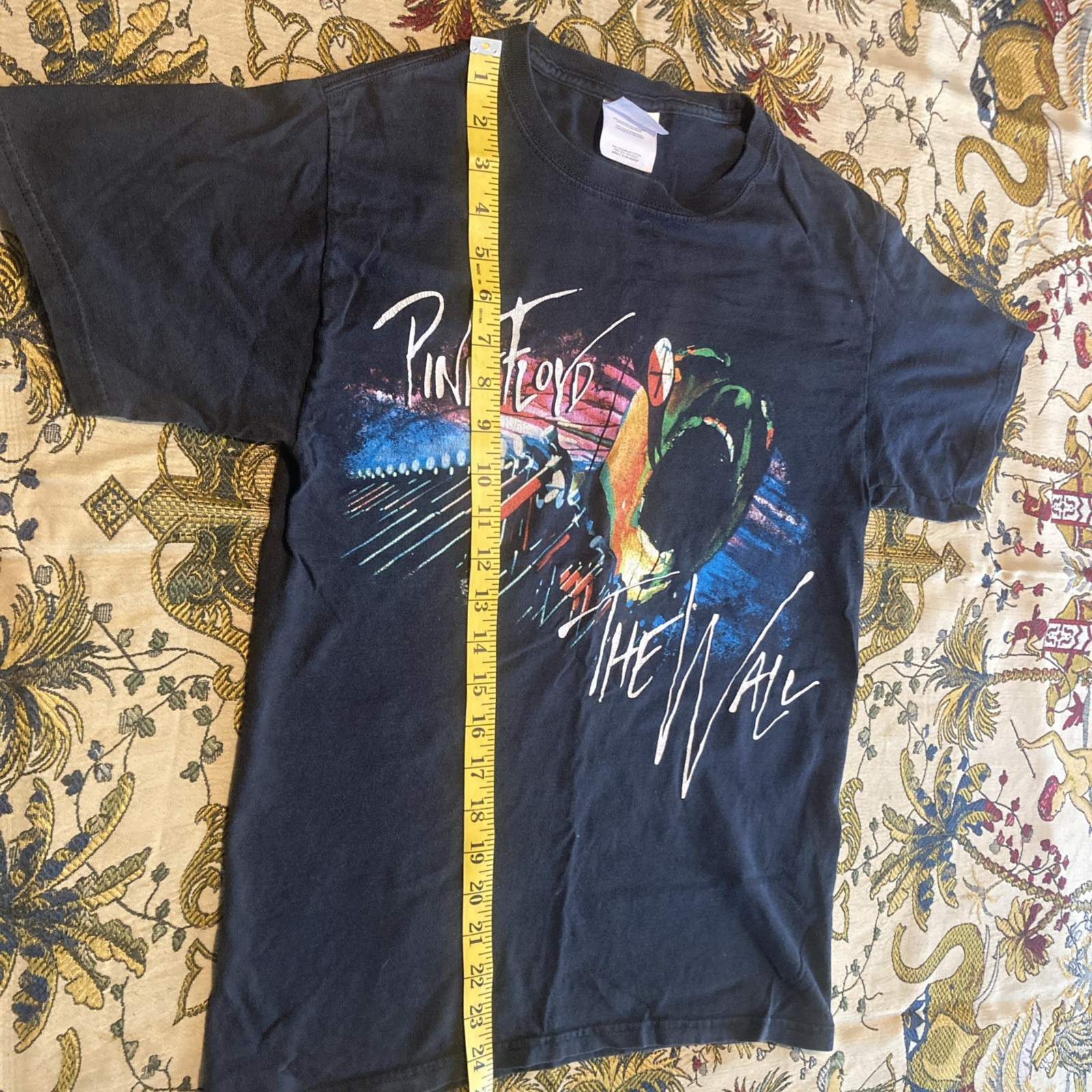 Pink Floyd The Wall Screaming Face Black Shirt Size Sm Rare VTG Hanes
