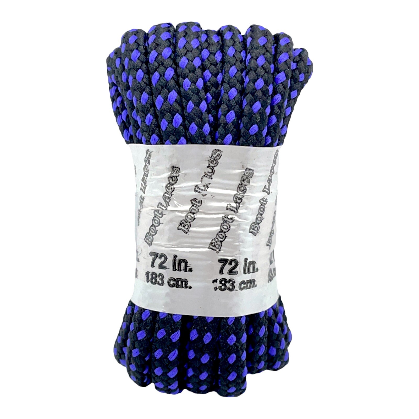 BLACK-PURPLE 72 inch HEAVY DUTY Hiking Work BOOT LACES, 5mm Durable Shoelaces