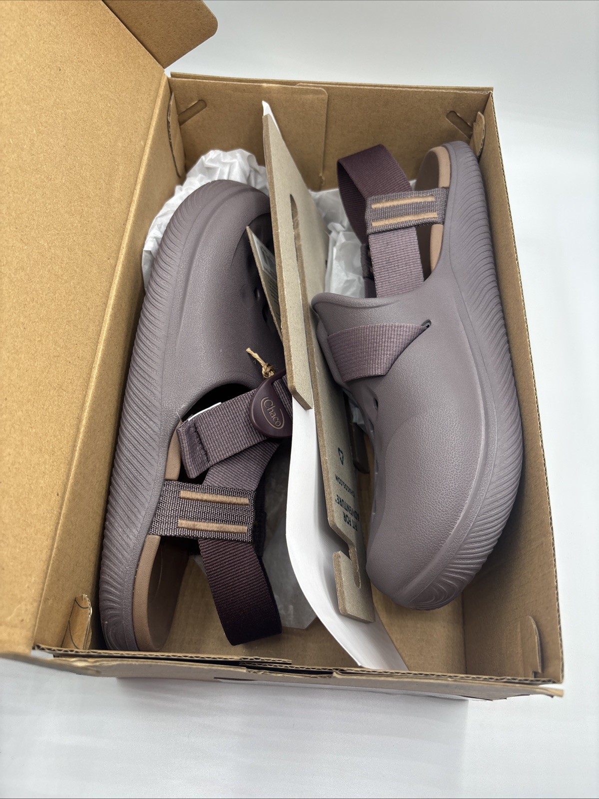 Chaco Chillos Clog Slip On Shoe Sparrow Brown (Purple) Women’s Size 9 New