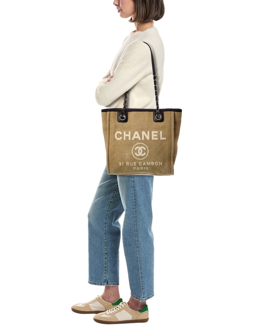 Chanel Deauville Pm Monogram Canvas Deauville Pm (Authentic Pre-Loved) Women’s
