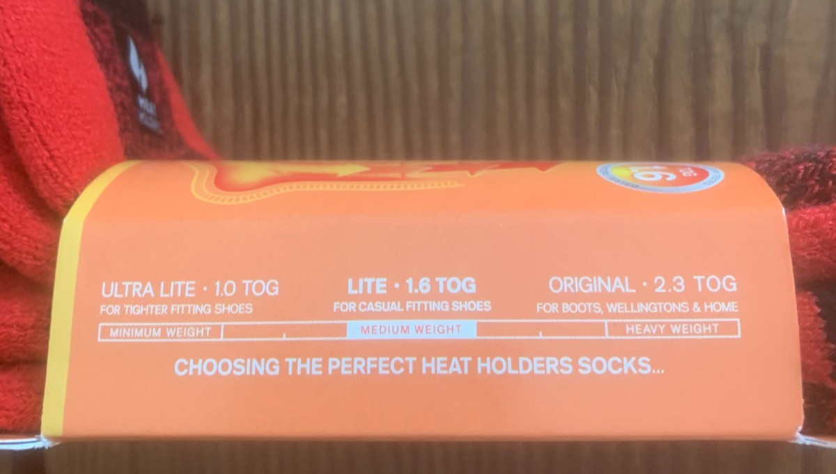 Heat Holders Buffalo Plaid Crew Socks Men 7 to 12 (Women 8-13)