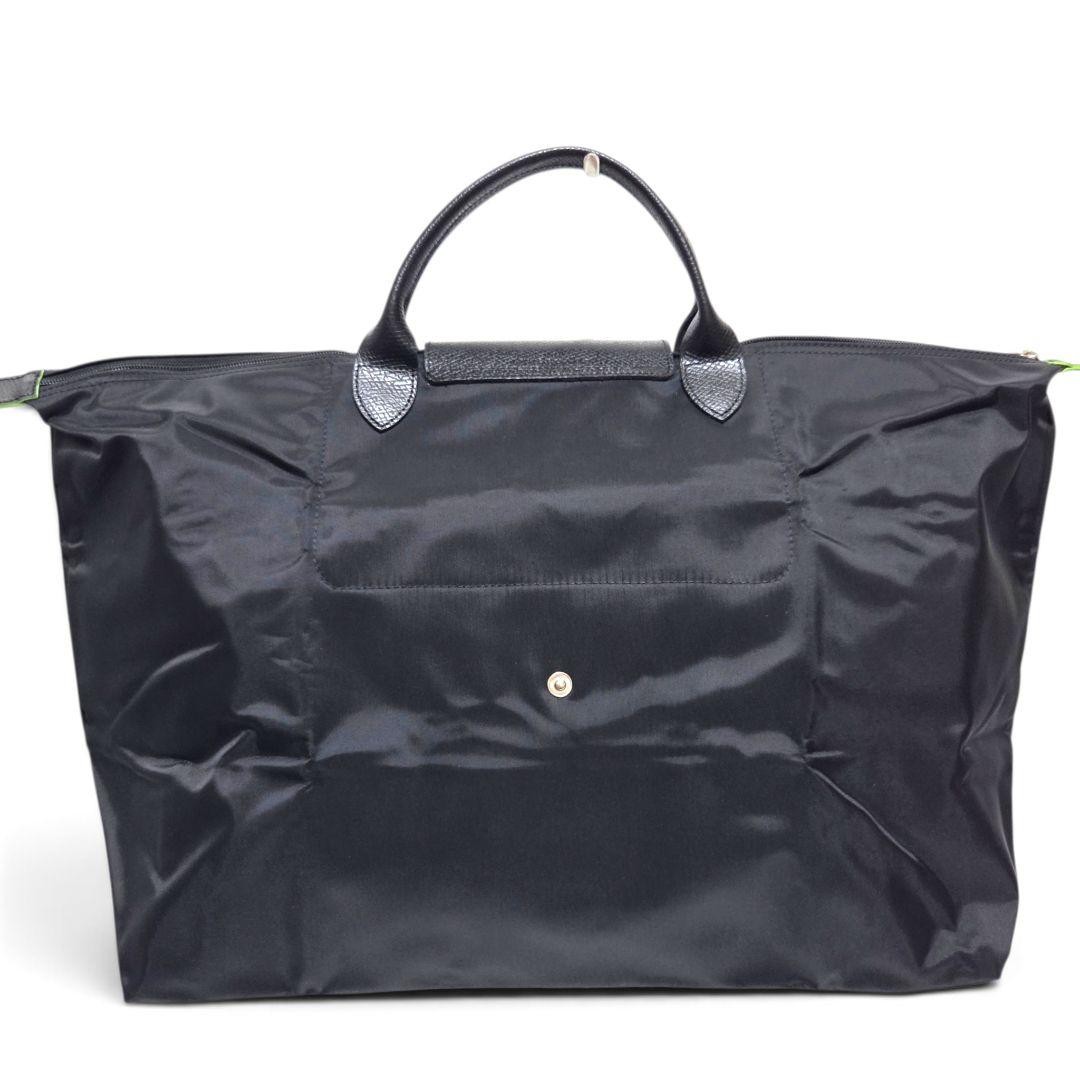 Longchamp Pliage L Tote Bag Black, W17-22.4 x H13.8 x D8.7 in, Used