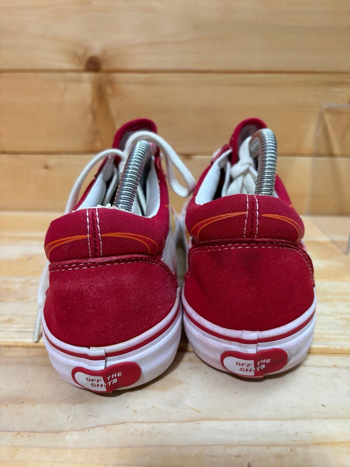 Revenge X storm red / fire vans style shoes – Mens size 9
