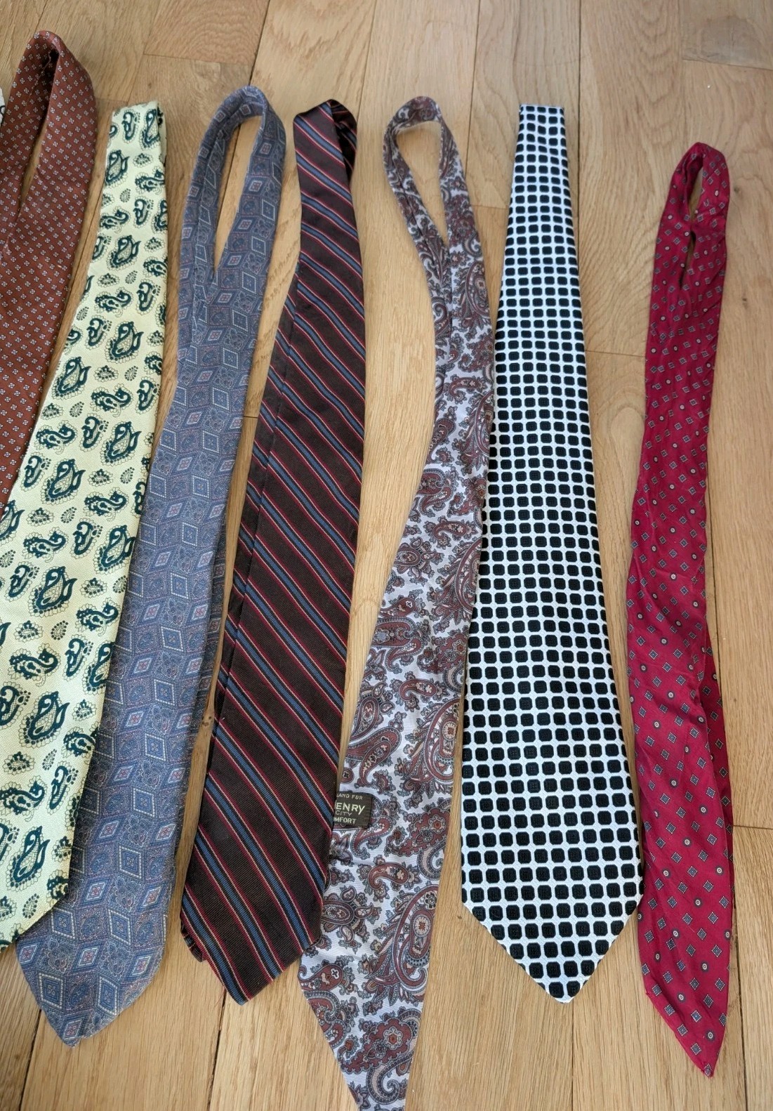Vtg Jack Henry Country Club Plaza Kansas City Mens Tie Lot Of 11 Geometric Silk