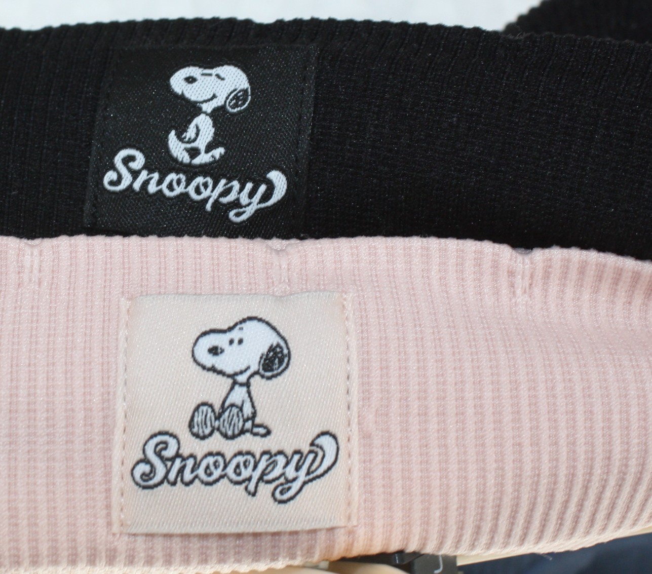 NWT set of 5 PEANUTS SNOOPY seamless ribbed panties BLUE WHITE BLACK GRAY embro