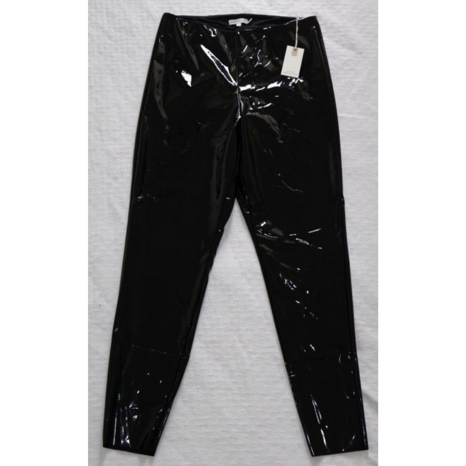 NWT Good American Faux Leather Leggings Black XL $99
