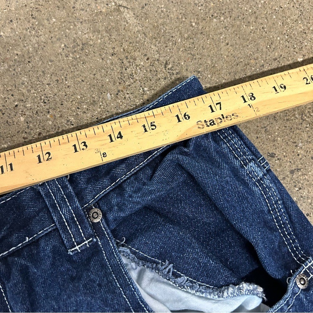 30 Below Jeans Men 34×29 Blue Y2K Baggy Wide Leg Skater Grunge Carpenter Hip Hop