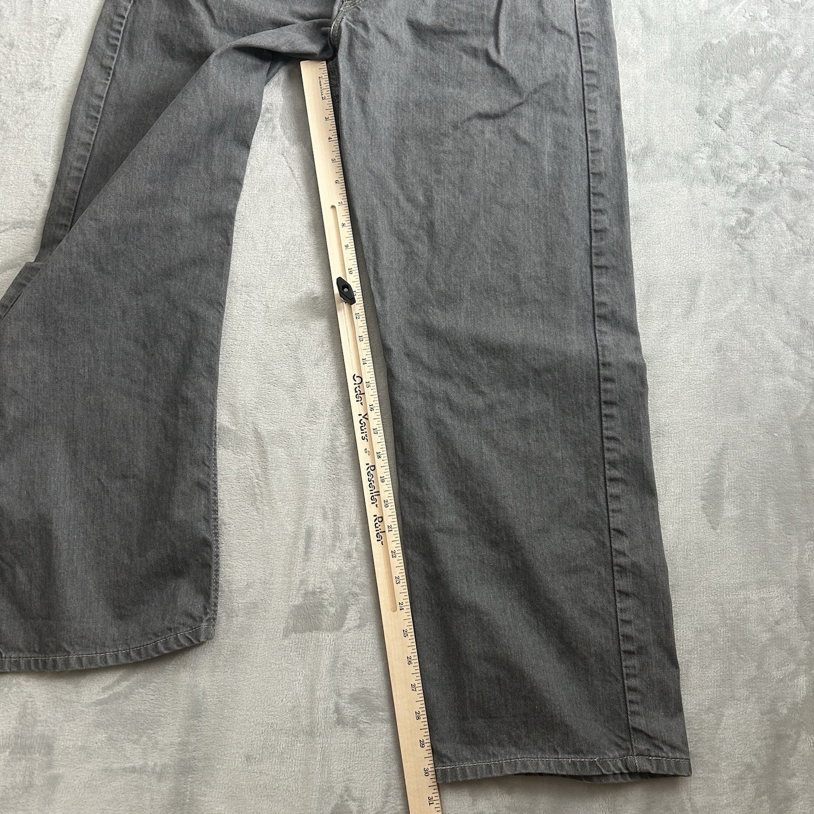 Levis 569 Jeans Mens 40×32 Gray Loose Fit Baggy Skater Straight Leg Actual 40×31