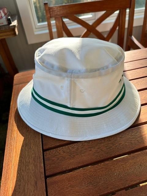 Masters Golf Augusta National Logo White Derby Hat Adult Size LG/XLG