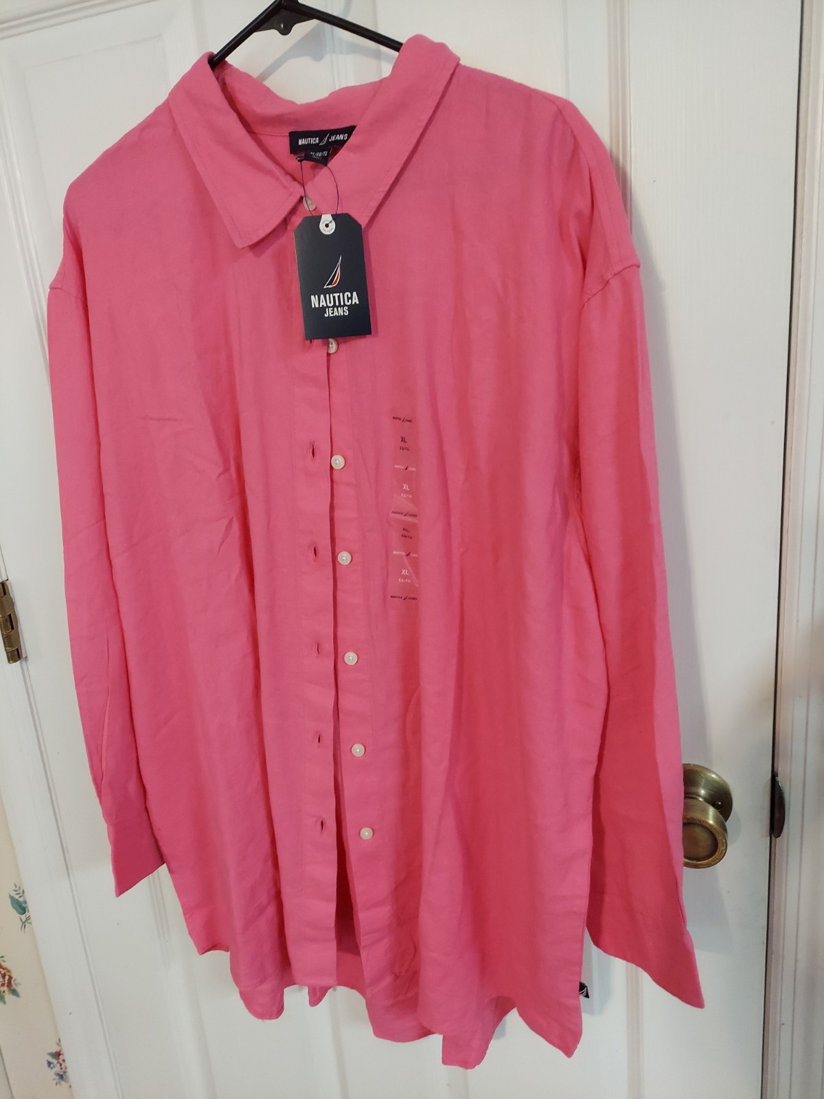 Nautica Jeans NWT Linen Shirt Sz. XL
