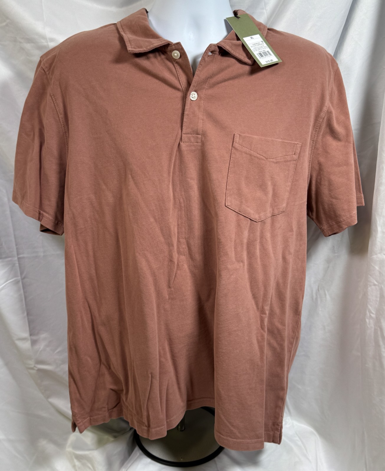 Goodfellow Copper Polo Shirt 100% Soft Cotton Men XL NEW NWT