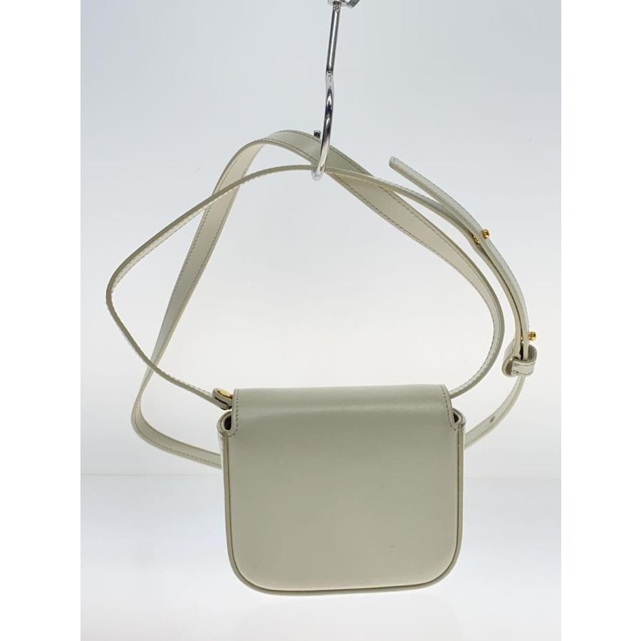 CELINE Bag: MINI Claude Shiny Calfskin Cream W11H9D4cm w/o accessories;