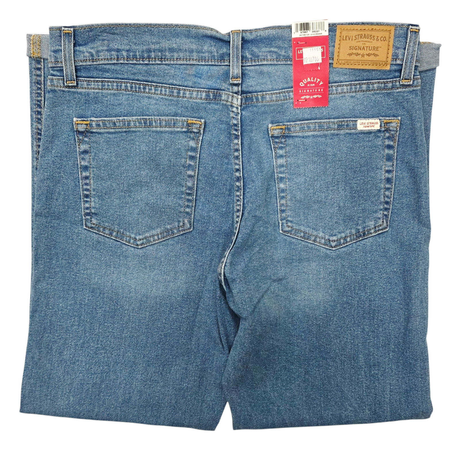 Signature By Levi Strauss #11951 NEW Women’s Mid-Rise Stretch Boyfriend Jeans
