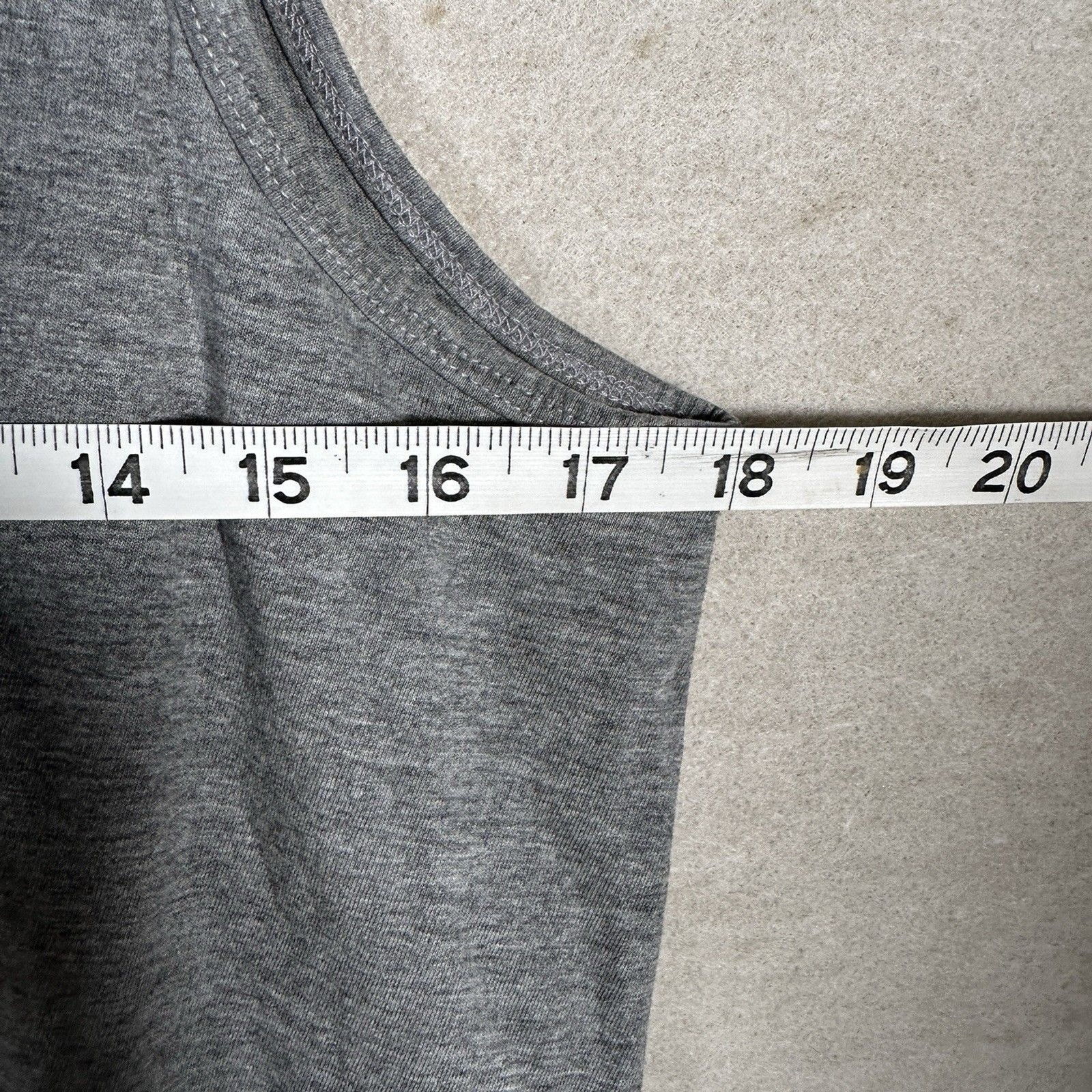 Amoeba Music Medium Dark Heather Grey Bro Tank Top Sleeveless Tshirt Mens Medium