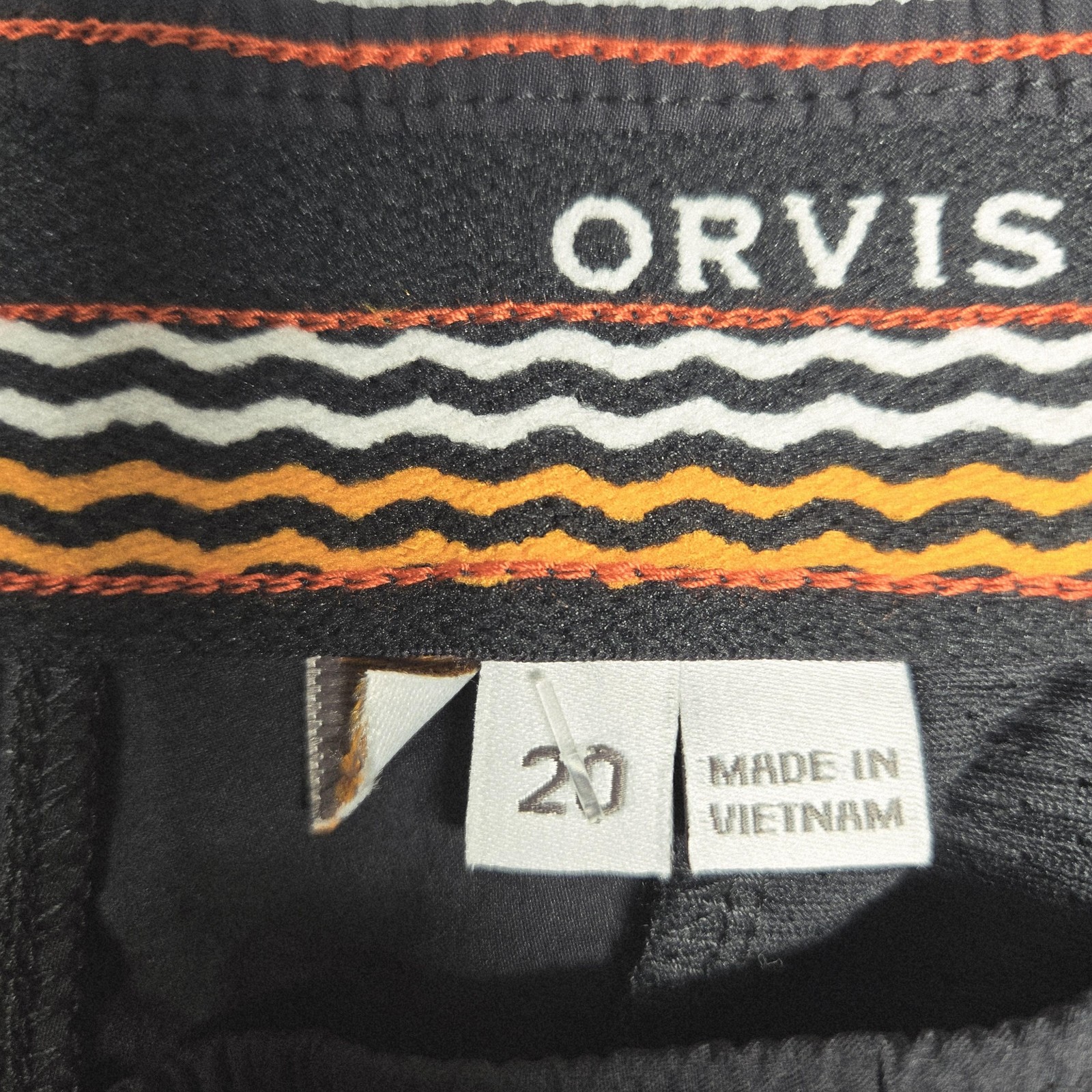 Orvis Jogger Pants Womens 20 Black Elastic Waist Tapered Hiking Fishing Pockets