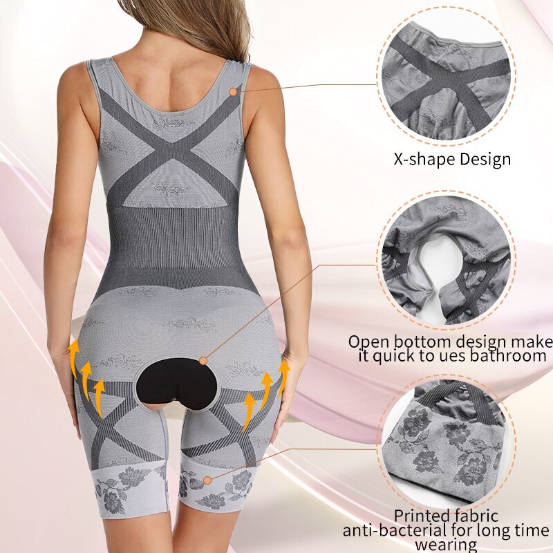 Women Bodysuit Shapewear Post Surgery Tummy Control Slimming Full Body Shaper