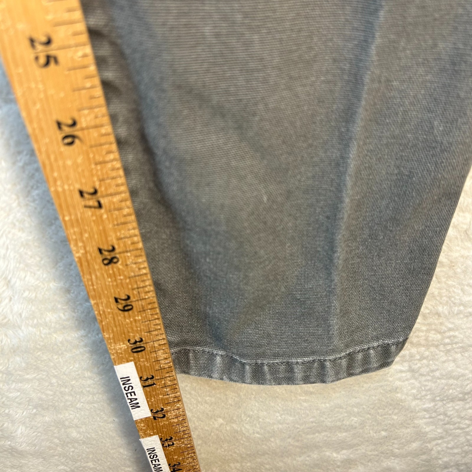 Proof Rover Pants Mens 34×32 Gray Stretch Canvas Slim Fit Straight Leg “Read”