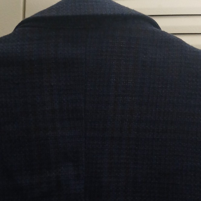 Brooks Brothers Regent Fit Wool Tweed Blue Plaid jacket 42R 35×34