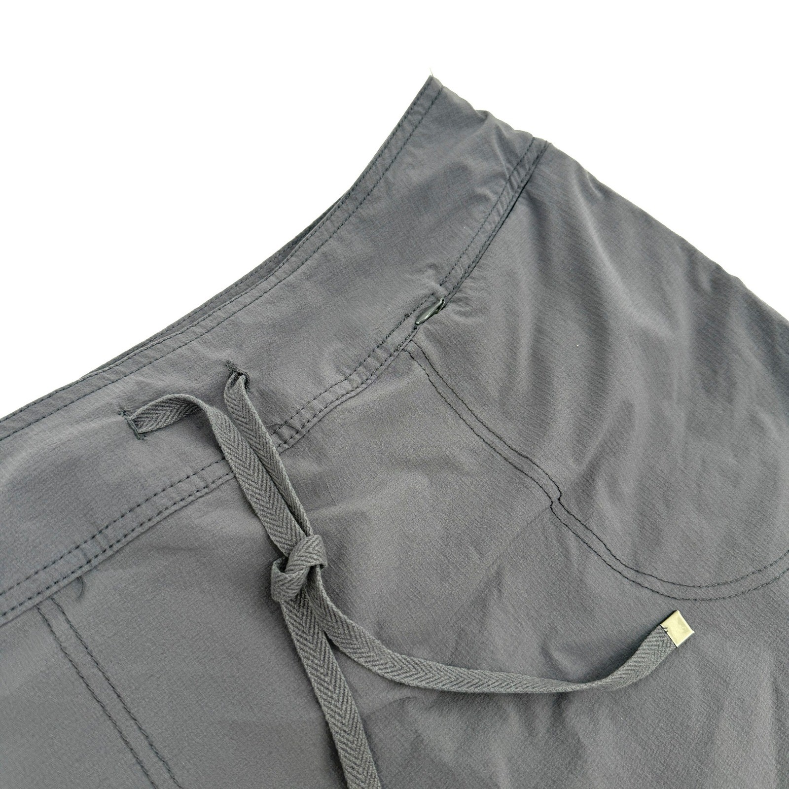 Green Tea Skort Women Large Gray Active Drawstring Hiking Athletic Performance
