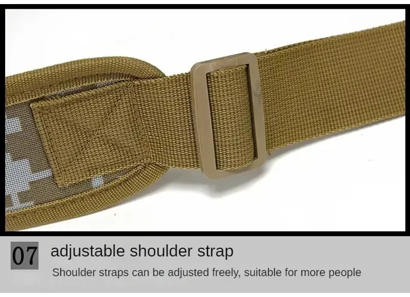 Tactical Shoulder Bag Nylon Molle Chest Sling Backpack Men Outdoor Hiking Campin