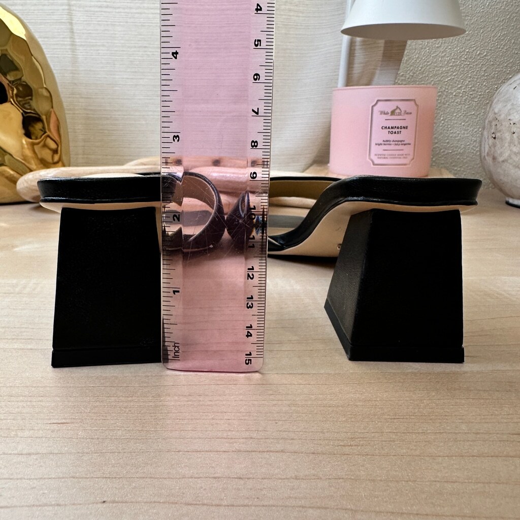 TONY BIANCO Kamira Black Mules Sandals, Size 5.5