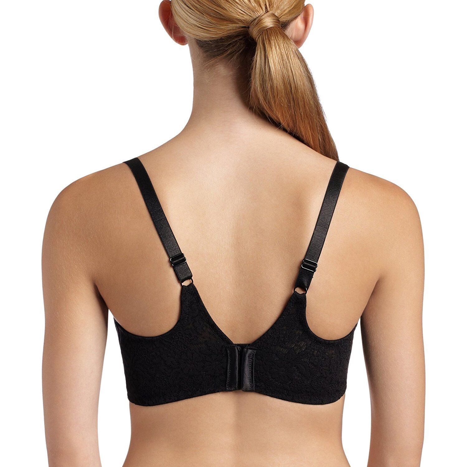 Wacoal 65547 Halo Lace Full Coverage Underwire Bra Black 34C