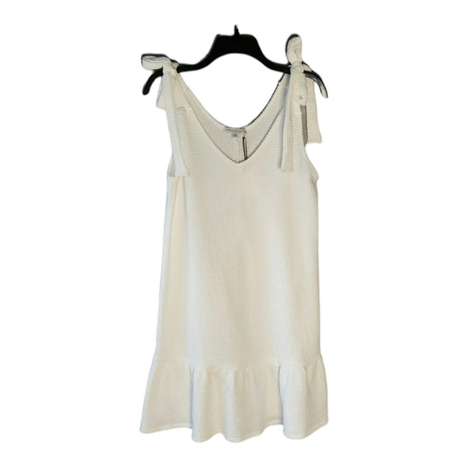 Green Envelope Los Angeles Textured White A-Line Dress sz L