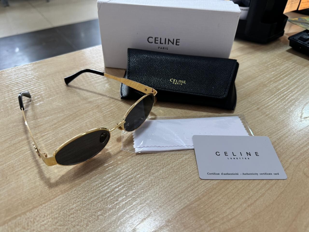 Sunglasses Celine Triomphe metal with gold frame Lenses Eyeglasses Medium