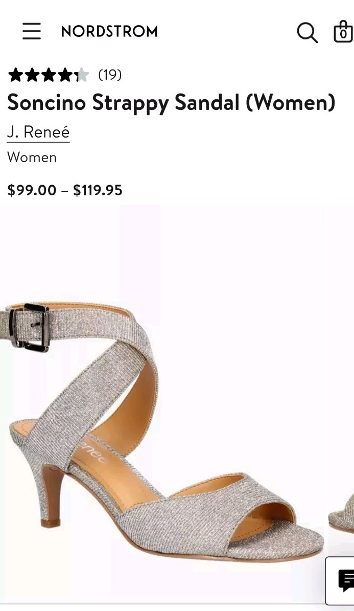 Renee Soncino PEWTER DANCE GLITTER Sandal