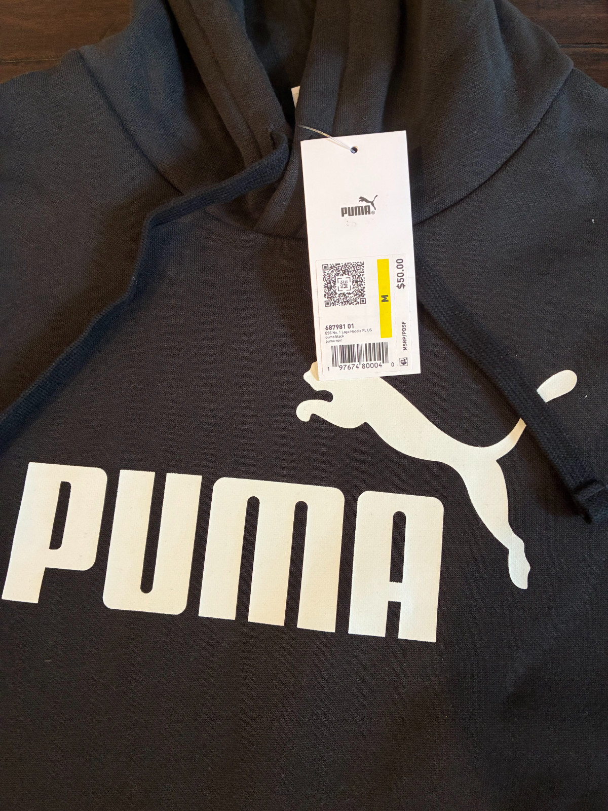 New Puma Mens Pullover Hoodie Shirt Bundle (3) Medium Black/Blue/Beige NWT