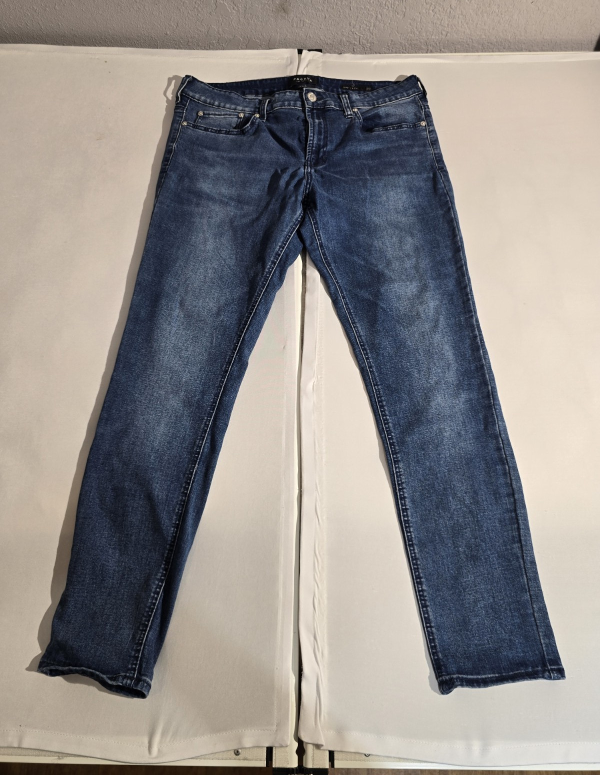 PacSun Active Stretch Skinny Jeans Men’s Blue Denim Mid Rise Zip Fly