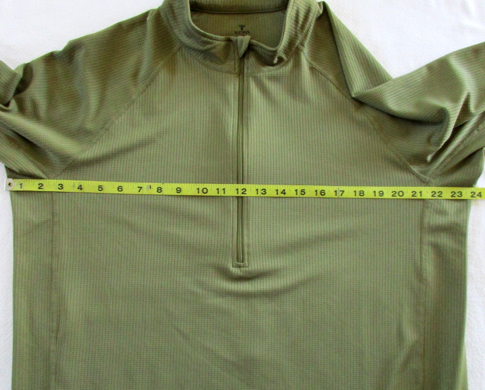 Kings Camo Shirt Men’s XL XKG Base Layer 1/2 Zip Lightweight Waffle Knit Hunting